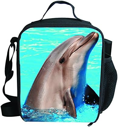 Insulated Kids Lunch Bags Personalized Sea Animals Print Lunch Boxes-3183G