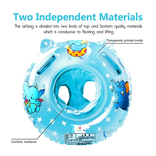 StillCool Baby Swimming Float, Inflatable Swimming Ring with Float Seat for 6 Months-6 Years Children (Blue) - Thumbnail 3
