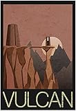 Vulcan Retro Travel Poster 13 x 19in with Poster Hanger