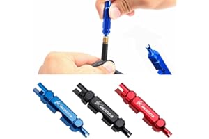 GHRYTY Bike Valve Core Remover Tool Kit,Valve Core Extractor,Bicycle Valve Core Tightening Tool,Tire Valve Repair Tool for Bicycle,Essential Bike Tool for Removal and Installation