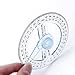 Amrka Plastic 360 Degree Protractor Ruler Angle Finder Swing Arm School Office
