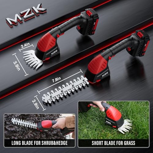 MZK 20V 2-in-1 Pole Hedge Trimmer & Grass Shear, 13-Foot Reach photo 12