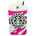 Thunderous Hot Pink Starbucks Coffee Ice Cream Silicone Back Cover Case for Samsung Galaxy S4 I9500