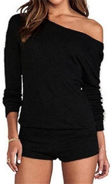 off the shoulder long sleeve jumpsuit