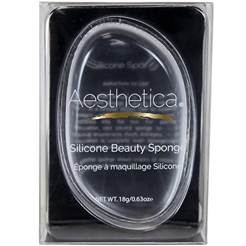 Aesthetica-Silicone-Makeup-Sponge--Easy-to-Clean-Non-Absorbent-Silicone-Beauty-Sponge-Blender-For-Cream-and-Liquid-Makeup-Application--Latex-BPA-Free-Step-by-Step-Instructions-Included