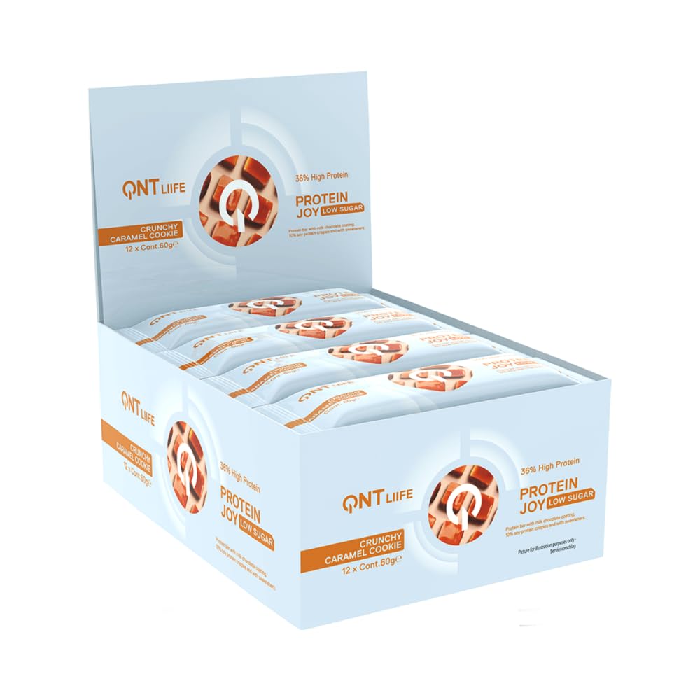 QNT Protein Joy Bar Cookie Caramel 12 x 60 g