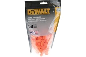 Orange Bell NRR33 Foam Earplugs - Uncorded - 50 Pair