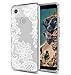 Huness Google Pixel 3 Case, Pixel 3 Case, TPU Grip Bumper and Clear Flower Transparent Hard PC Backplate Hybrid Slim Phone Case Cover for Google Pixel 3, Pixel 3 Phone (2018) (Clear Flower)