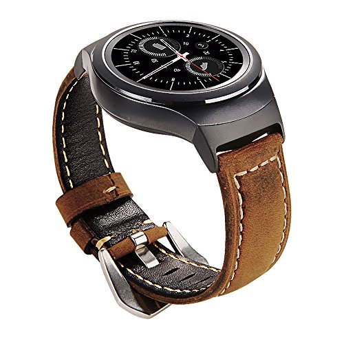 Maxjoy for gear s2 bands, genuine leather watch band re…