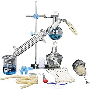 FanYu Lab Glaswerk Kit Glas Distillatie Industriële Wetenschap Distilleerder Pure Dauw Zuivering Maken Essentiële Oliën…