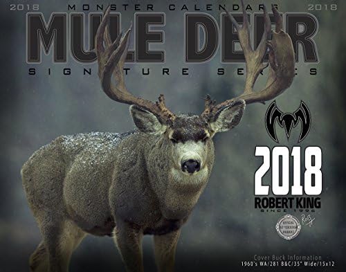 Monster Camo - 2018 Wall Calendar by Robert King, 14x11 Frame Signature Series - Mule Deer