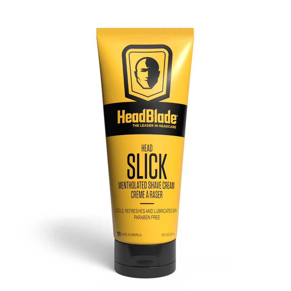 HeadBlade - HeadSlick Mentholated Shave Cream, Use it Anywhere You Shave - 8 fl oz