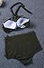 Nulibenna Bandage Cross Criss Halter High Waisted 2 Piece Bikini Swimsuit