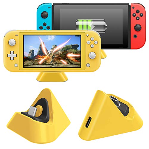 Charging Dock For Nintendo Switch Lite And For Nintendo Switch Compact Charger Stand Station With Type C Port Compatible With Nintendo Switch Lite 19 Yellow Pricepulse