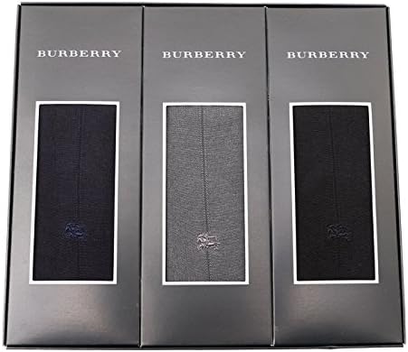 Amazon Co Jp 靴下3点セット ギフト バーバリー Burberry ブラック ネイビー グレー系 レディース 服 ファッション小物