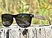 GOWOOD Wood Sunglasses Mens & Women | Premium Polarized Ebony Wood Temples & Black Acetate Frame | Sunglasses UV400 Lenses | Women & Mens Sunglasses UV Protection | CE Marked (black)