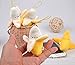 TECH-P® Creative Life Mini Peel Soft Banana Phone Bag Keychain Pendant Decoration for Home Wall Party Decorations (Banana 10/Set-1.5