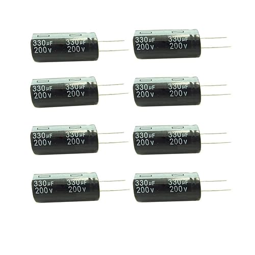 330uF 200V 18X36 +/-20% -25°C to +105°C 5PCS Aluminum Electrolytic ...