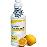 NORTHWEST ENTERPRISES Multi-Purpose Enzyme Cleaner - Household and Commercial Pets Cat Dog Urine and Poop - Enzymatic Cleaner, Fresh Lemon Scent (32 ounces)