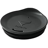 Porta Via Reusable Silicone Lid for Coffee Cups and Mugs, Dishwasher-Safe | Take Your Favorite Cup/Mug/Tumbler To-Go - This Lid fits drinkware with 3&rdquo; to 3&frac14;&rdquo; Inside Diameter - Medium Size, Black