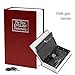 HENGSHENG Large New Red English Dictionary Secret Book Safe Money Box Jewelry Lock