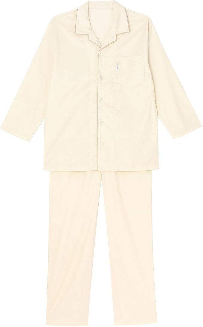 Amazon ワコール Wacoal スイミンカガク 睡眠科学 綿混 メンズ シャツパジャマ 長袖 上下セット パジャマ 通販
