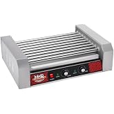 Great Northern Popcorn Hot Dog Roller Machine | Stainless-Steel Cooker with 9 Rollers to Cook Up to 24 Hot Dogs - Concession Stand Supplies
