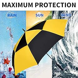 MRTLLOA Automatic Open Golf Umbrella, Extra-Large