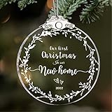 2022 Glass Our First Christmas in Our New Home