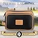Cruelty-Free Leather Dopp Kit/Travel Toiletry Bag by Pierre LaCroix | Hand-Stitched Using Premium Materials and YKK Zippers | Leak Proof/Waterproof | (11