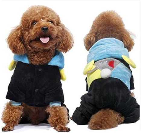 BAGIRL Dog Clothes Cartoon Cute Elephant Coat Pet Dogs Cats Winter Warm Coat