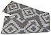 Soft Cotton Knit Throw Blanket - Heather Grey and Linen Beige | Turkish Delight 50