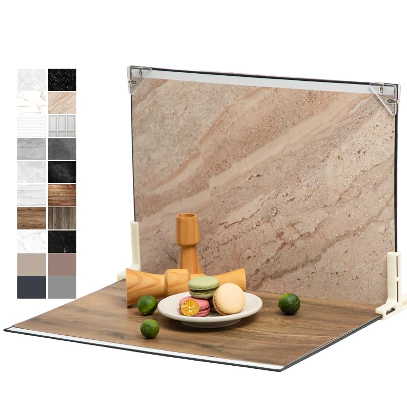 Photo 1 of 10Pcs 20Patterns Photo Backdrop Board Photography Table Top Small Shooting Kit (Small Size 16x11.5in), MDAOCRY