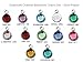 12pc Set of Swarovski Birthstone Channel Charms Silver Plated