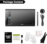 UGEE M708 Drawing Tablet 10x6 inch Pen 16384 Pressure 8 Express Keys Windows view 7