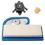 Harbot 11013-7002 Air Filter with 49040-7001 Fuel Pump Fuel Filter for Kawasaki FH451V FH500V FH531V FH541V FH580V FH680D 4 Stroke Engine Lawn Mower