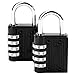 Hsakei Combination Lock 2 Pack 4 Digit Padlock for School, Employee, Gym & Sports Locker, Case, Toolbox, Fence, Hasp Cabinet & Storage