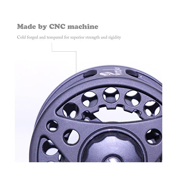 Croch-Fly-Fishing-Reel-with-CNC-machined-Aluminum-Alloy-Body-with-100FT-Fly-Lines-and-Tapered-Leader