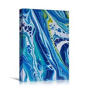 signwin Canvas Wall Art Liquid Abstract Colorful Decorative...