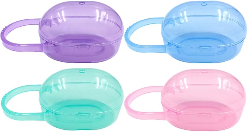 4 Pcs Boite A Tetine Bebe Boite Sucette A Sucette Rangement Gosear Portable Boite A Sucettes Stockage Cas Boite Conteneur Avec Poignee Antiderapante Pour Voyage A La Maison Amazon Fr Cuisine Maison