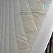 Bamboo Waterproof Crib Mattress Pad - Natural Quilted Baby Crib Cover and Protector with Deep Skirt - 28