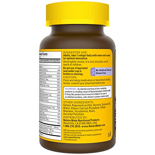 Nature Made Postnatal Multivitamin + DHA 200 mg, Postnatal Vitamins for Breastfeeding Moms
