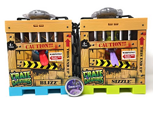 Crate creatures set of 2, sizzle and blizz with free crazy aaron …