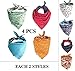 FUNPET 4 Pcs Dog Bandana Triangle Bibs Bright Coloured Scarfs Accessories for Pet Cats and Baby Puppies