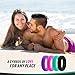 Swagmat Silicone Wedding Rings, 4 Pack Wedding Bands for Women (Pink, Turquoise, Black, Purple, Size 7)