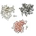 MonkeyJack Mini Screw Eye Pins Bail Peg for Jewelry DIY Pack of 50 - Rose Gold