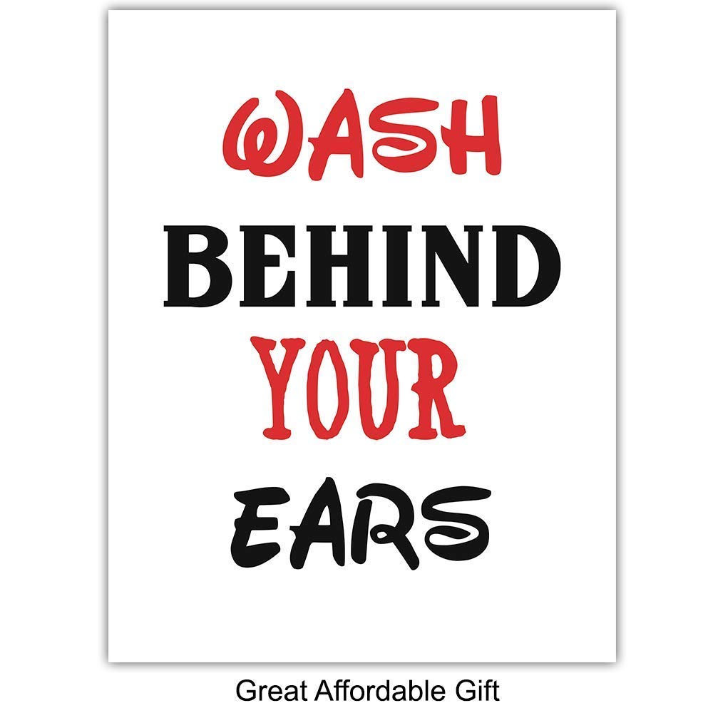 Amazon Com Mickey Mouse Bathroom Wall Art Prints Set Home Decor For Kids Childs Childrens Baby Or Toddlers Bath Gift For Disney World And Disneyland Fans Set Of Four