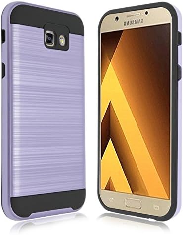 Galaxy A5 Case, ZeopoCase [Hybrid Case] Hard Soft Dual Layers Hybrid Armor Defender Protective Case Cover for Samsung Galaxy A5 (2017) Only (Purple)