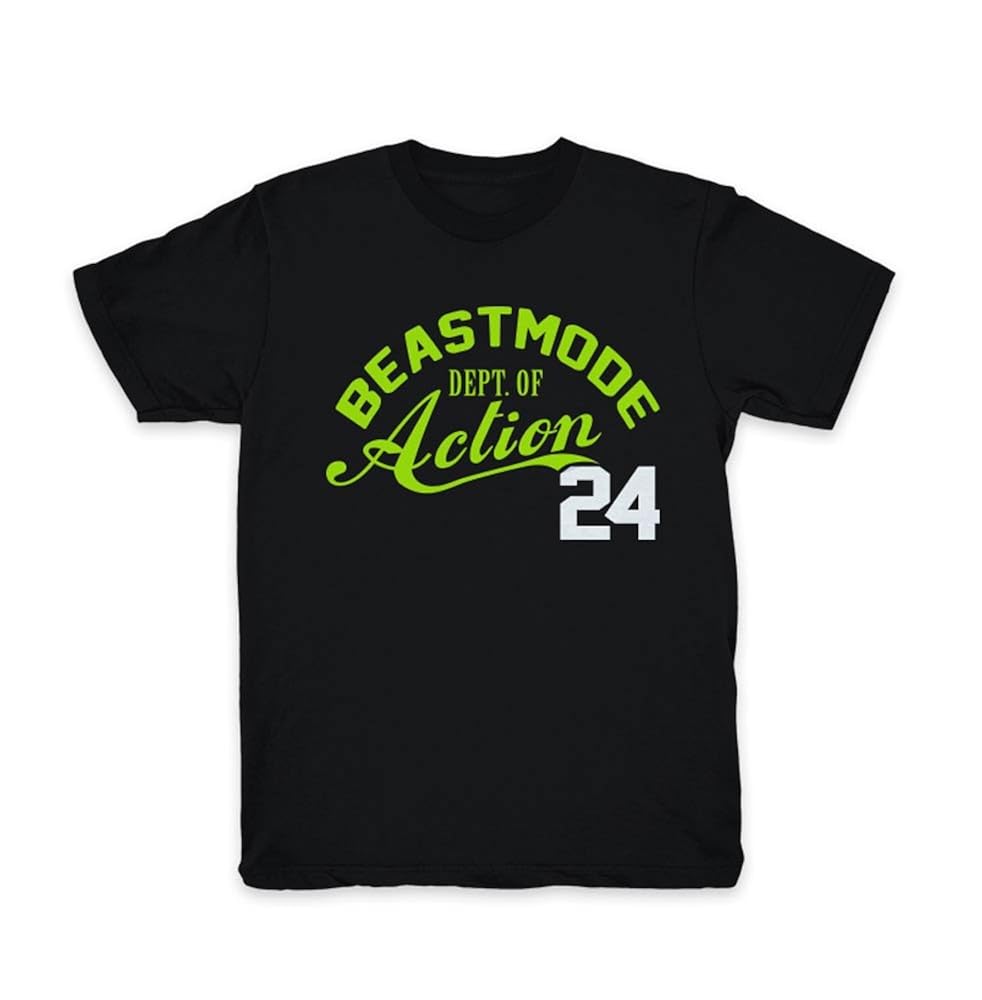 Buy Beast Mode Men's Department of Action Short-Sleeve T-Shirt Medium Black at Amazon.in