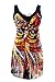 NoNoCat Flower Printing Modest 1 Piece Swimwear Cover Up swimdress Plus Size for Women2XL(US 18W- 20W), Feather